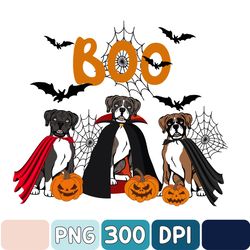Halloween Boxer Dog Boo With Pumpkin Png, Boxer Png, Boxer Halloween Png, Ghost Dog Png, Witch Boxer Png, Custom Dog Png