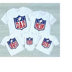 first birthday football family shirts, football theme birthday boy shirt, boys birthday shirt, first birthday shirt, 1st