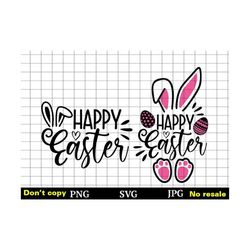 Happy Easter Svg, Easter Bunny Svg, Kids Easter Svg, Funny Easter Svg, Rabbit Easter Shirt, bunny svg, easter egg svg, e