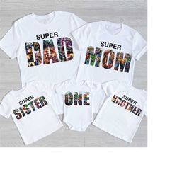 Superhero Birthday Shirt, Birthday Party Shirt, Superhero Matching Family Tee, Superhero Custom Shirt