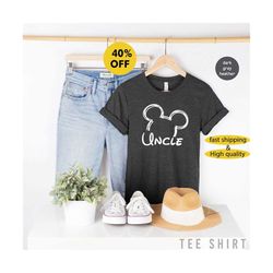 Uncle Mouse Shirt, Disney shirt for men, Disney men's shirt, Disney uncle shirt, Mickey shirt, Disney family shirt, Disn