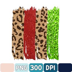 Digital Png File Fall Brush Stroke Background Leopard Plaid Christmas Fall Clip Art Printable Waterslide Sublimation