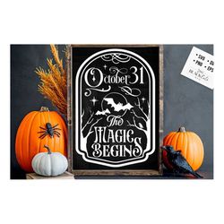 October 31 svg, Farmhouse Halloween SVG, Rustic Halloween svg, Farmhouse Halloween sign svg