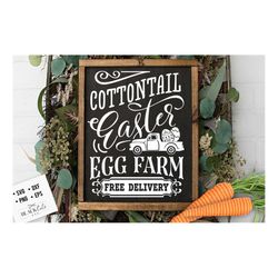 Cottontail's Easter egg Farm svg, Cottontail SVG, Easter SVG,  Cottontail Farms SVG, Easter Bunny svg, Vintage Easter sv