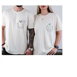 Pocket Ghost Couples Matcing Shirts, Matching Halloween Shirt For Couples Matching Shirt, Couples Shirts, Cute Couples H