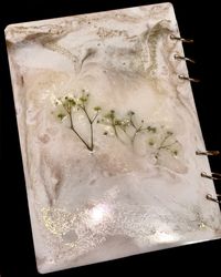 Notebook notebook made of epoxy resin handmade good gift unique item free shipping