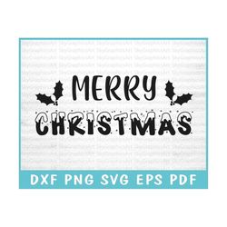 Merry Christmas SVG Cut File for Cricut, Christmas Cheer SVG, Happy Holidays Svg, Season Greetings Svg, Holiday Wonders