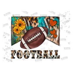Football Png, Sunflower Football Design Png, Football Design Png, Western Design Png, Western Digital Download,Digital D