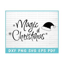 Magic of Christmas SVG Cut File for Cricut, Festive Wonders Svg, Magical Season SVG, Holiday Magic Svg, Sparkling Joy Sv