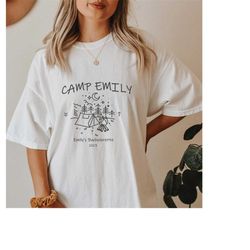 Custom Camp Bachelorette Shirts Camp Bach Logo Merch Wild In The Woods Shirts Oversized Comfort Colors Tee Last Trail Mo