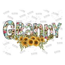 Granny Sublimation Png File, Granny Png File, Granny Leopard, Granny Design Png, Sunflower Granny Png, Sublimation Desig