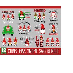Christmas Gnome SVG Bundle, Christmas SVG Bundle, Gnomes Png, Gnome Svg Bundle, Holiday Gnome, Funny Christmas Shirt, Sv