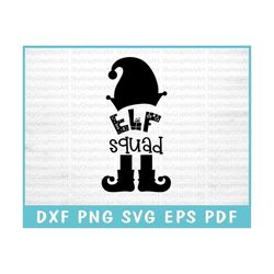 Elf Squad SVG Cut File for Cricut, Elf Magic SVG, Christmas Elves Svg, Cheerful Elves Svg, Merry Elf SVG, Holiday Happin