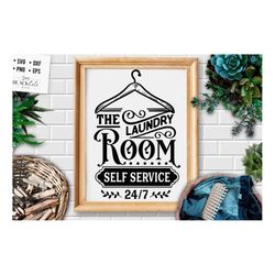 The laundry room self service svg,  laundry room svg, laundry svg,  laundry poster svg, bathroom svg, vintage poster svg