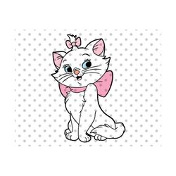 Marie Cat Svg, Fancy Cat svg, cute cat svg