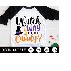 Halloween Svg, Witch Way to the Candy Svg, Halloween Costume, Spooky Svg, Halloween Shirt Svg, Hocus Pocus Svg, Png, Svg