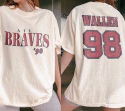 Wallen 98 Braves Shirt, Retro Wallen 98 T-Shirt, Country Music Sweatshirt, Cowboy Western Shirt