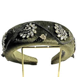 velvet crystal headband, headband shiny, headband, bridal headband, bridal hairaccesories, wedding headpiece crown tiar