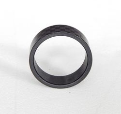 Carbon ring. A strong black ring for a man.