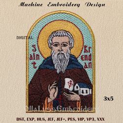 Saint Brendan the Navigator embroidery design