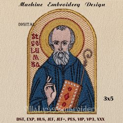 Saint Columba of Iona embroidery design