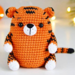 Crochet Little Tiger , Crochet  t Amigurumi PDF Pattern