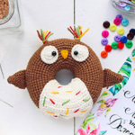 Crochet Owl Donut , Amigurumi Pattern PDF