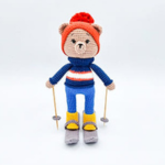 Crochet Skier Bear Nino , PDF Amigurumi Pattern