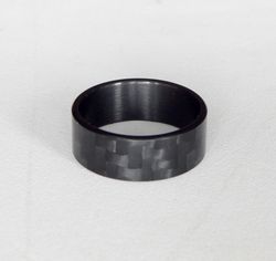 Carbon ring. Carbon fiber band.