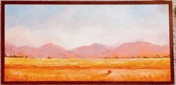 Chihuahuan Desert Painting "TUMBLEWEED" Original Oil Painting on Canvas, LandscapePainting by "Walperion Paintings"