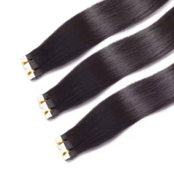 Patch straight hair wig
