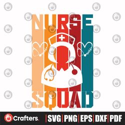 Nurse Squad Svg, Trending Svg, Nurse Svg, Vintage Nurse Svg
