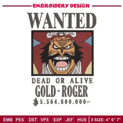 Bounty roger embroidery design, One piece embroidery, Anime design, Embroidery shirt, Embroidery file,Digital download.z