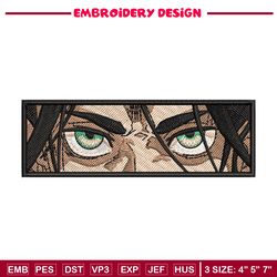 Eren eyes embroidery design, Aot embroidery, Anime design, Embroidery shirt, Embroidery file, Digital download