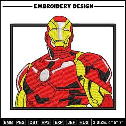 Iron man embroidery design, Marvel embroidery, Anime design, Embroidery shirt, Embroidery file,Digital download