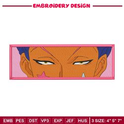 Hisoka pink eyes embroidery design, Hxh embroidery, Embroidery shirt, Embroidery file, Anime design, Digital download