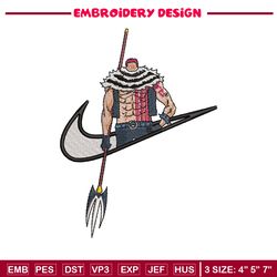 Katakuri nike embroidery design, One piece embroidery, Anime design, Embroidery shirt, Embroidery file, Digital download