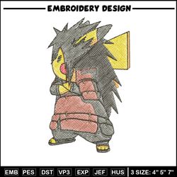 Pikachu madara embroidery design, Pokemon embroidery, Anime design, Embroidery file, Digital download, Embroidery shirt