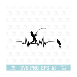 Fishing Beats SVG, EPS, PNG, Circuit Files, For T-shirts, Mugs and More