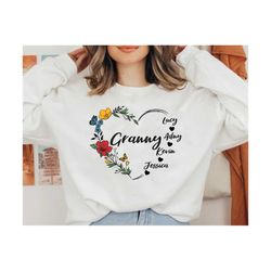 Granny  Svg, Personalized Mother's Day Svg, Heart GrandKid Name Mother Shirt Svg, Mother's Day Svg, Granny shirt svg, Gi