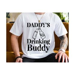 daddy's drinking buddy svg, father's day svg, cute beer stein cheers baby bottle svg, new dad design svg, dad and baby s
