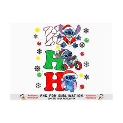 HoHoHo Santa Stitch Christmas PNG, Stitch Christmas Tree Png, Christmas  Instant Download, Stitch clipart, Instant Downl