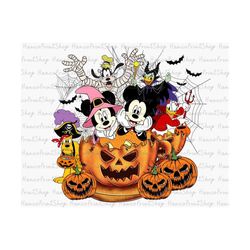 Halloween Mouse And Friends PNG, Halloween Pumpkin Cup Png, Trick Or Treat Png, Boo Png, Halloween Masquerade Png, Spook