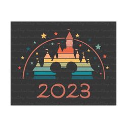 Happiest Place On Earth Svg, Family Vacation 2023 Svg, Magical Kingdom Svg, Family Trip 2023 Svg, Magical Castle Svg, Va