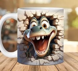 3d baby dinosaur mug  design
