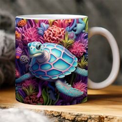 3D Sea Turtle Mug