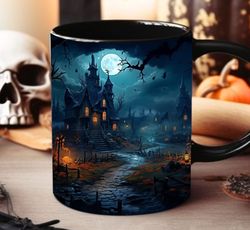 Halloween Haunted House Mug