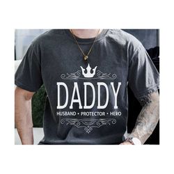 Daddy Husband Protect Hero Svg, Gift for Daddy, Fathers Day Gift,  Funny Shirt Svg, Men Dad Svg, Gift to Husband