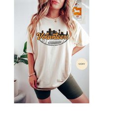 Vintage 90s Volunteers Football UNISEX Comfort Color Shirt, Tennessee Vols Graphic Shirt, Vols Football Shirt, Football