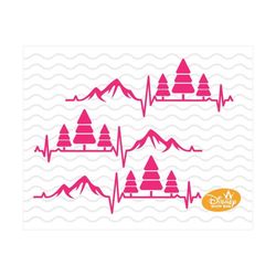 Happy Camper SVG / Happy Camper Heartbeat / Camper Heartbeat SVG for Silhouette and cricut / Svg and PNG instant downloa